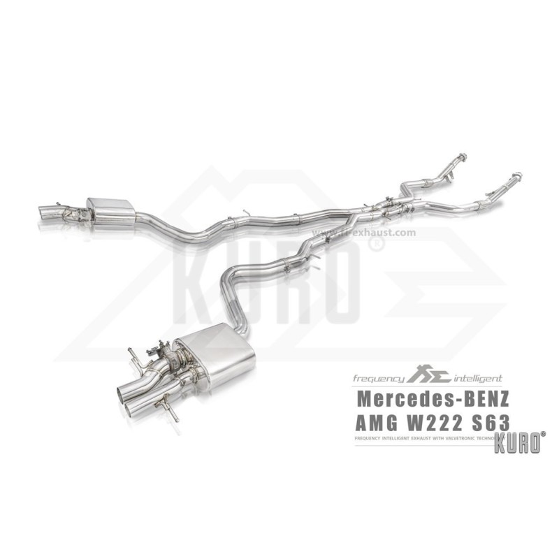Fi EXHAUST Mercedes W222 AMG S63 Cat-back