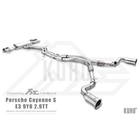 Fi EXHAUST Porsche 9Y0 Cayenne S/Coupe 2.9TT Cat-back