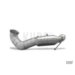 HJS ECE Downpipe 3,5" for Mercedes A45/ CLA45/ GLA45 AMG