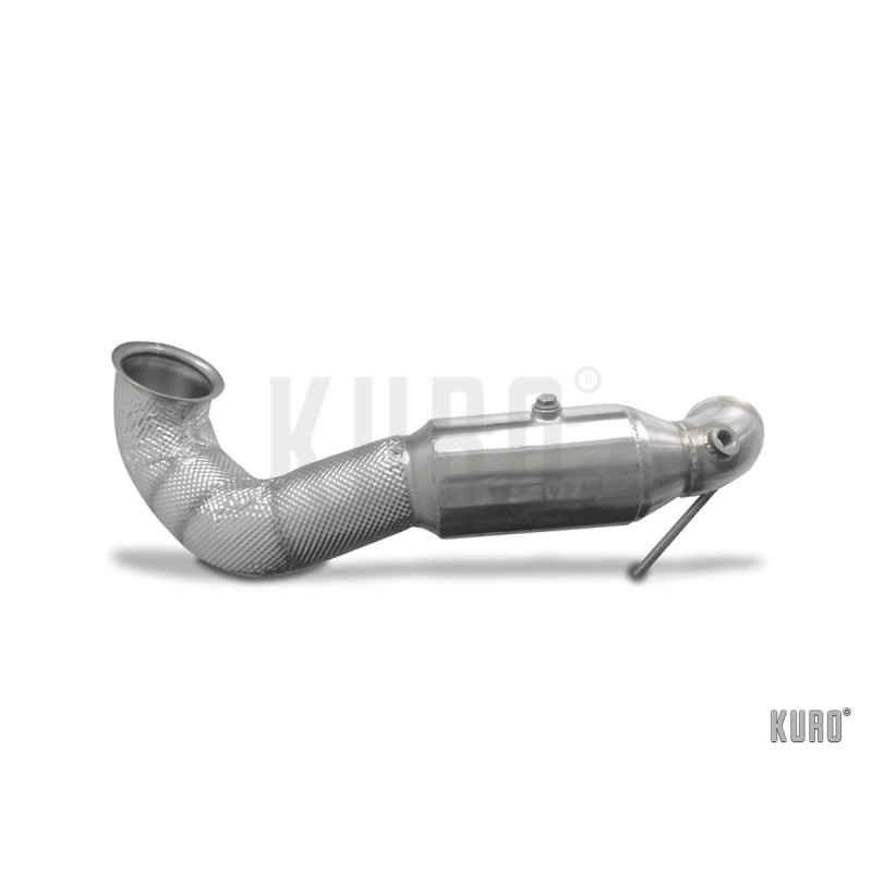 HJS ECE Downpipe 3,5" for Mercedes A45/ CLA45/ GLA45 AMG