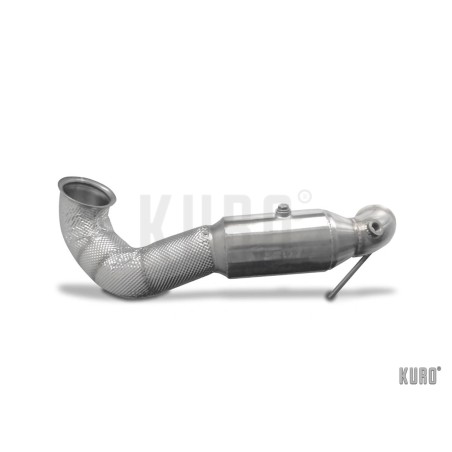 HJS ECE Downpipe 3,5" for Mercedes A45/ CLA45/ GLA45 AMG