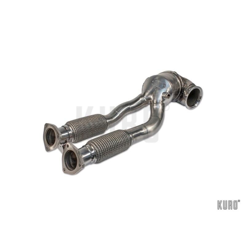 HJS ECE Downpipe for Audi TTRS 8S and RS3 8V 400HP