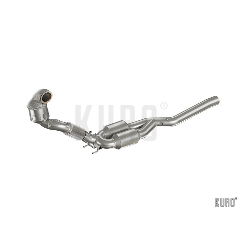 HJS ECE Downpipe for VAG 2.0 T(F)SI AWD with OPF Euro 6d-Temp (Golf Mk7 R)