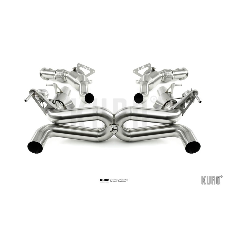 Kline Ferrari F8 Tributo Exhaust Stainless / Inconel