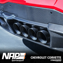 NAP Sportauspuff Chevrolet Corvette C8 Stingray (EU) Exhaust system + Diffuser