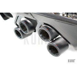 Quicksilver BMW M3/M4 G80/G81/G82 Center Exit Sound Architect + CarbonWurks Diffuser