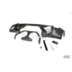 Quicksilver BMW M3/M4 G80/G81/G82 Center Exit Sound Architect + CarbonWurks Diffuser