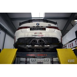 Quicksilver BMW M3/M4 G80/G81/G82 Center Exit Sound Architect + CarbonWurks Diffuser
