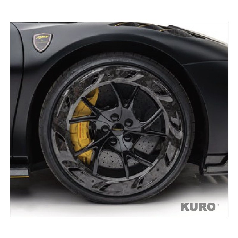 MANSORY 296 — YT.5 W pełni Kute felgi z karbon splitter Czarny błyszczący