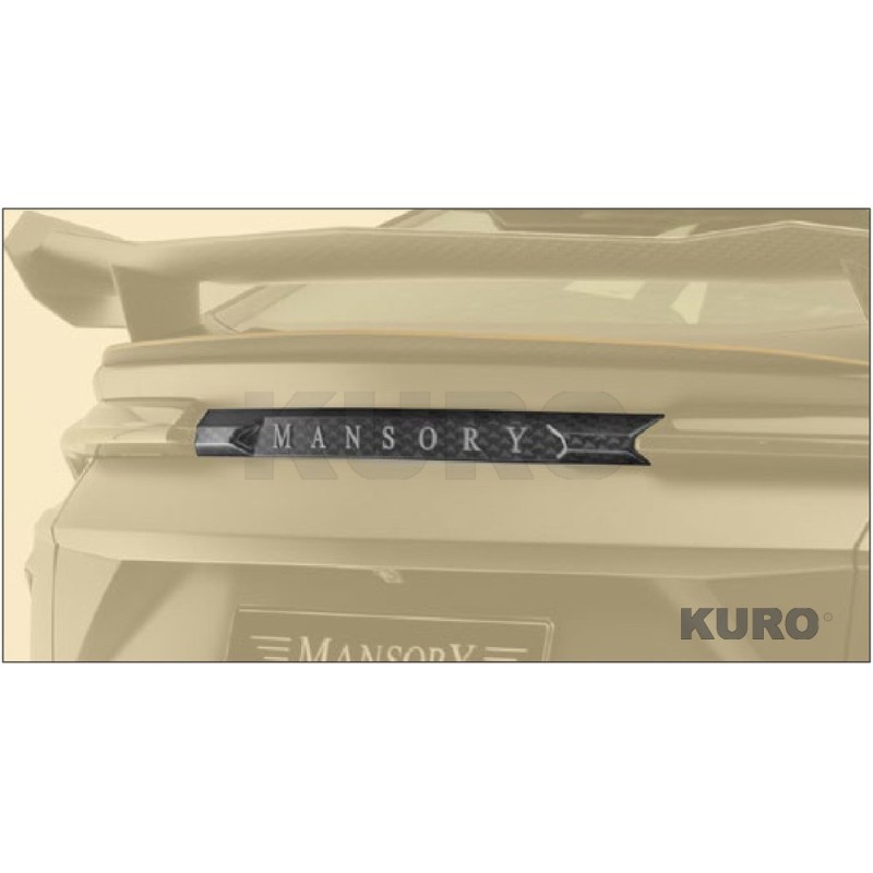 MANSORY URUS — Klapa tylna panel z srebrny MANSORY logo