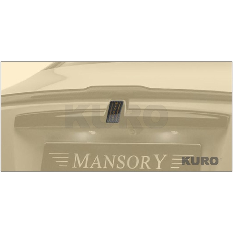 MANSORY Ghost MY21 — Emblemat MANSORY na listwę bagażnika z grawerowanym logo