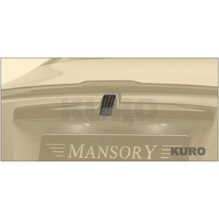 MANSORY Ghost MY21 — Emblemat MANSORY na listwę bagażnika z grawerowanym logo