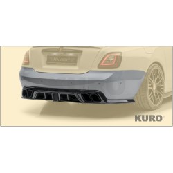 MANSORY Ghost Series II — Tylny zderzak z widoczny karbon dyfuzor z światło stop