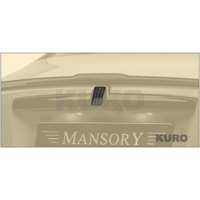 MANSORY Ghost Series II — Emblemat MANSORY na listwę bagażnika z grawerowanym logo