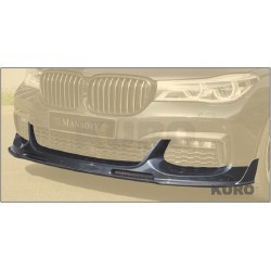 MANSORY 7er 2017 — Dokładka przednia z boczny płetwy - karbon
