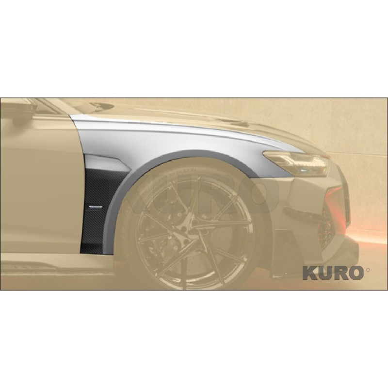 MANSORY RS6 — Błotnik przedni z airoutake + podświetlany logo