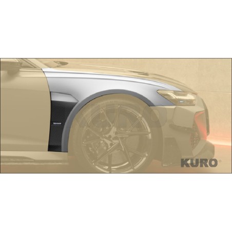 MANSORY RS6 — Błotnik przedni z airoutake + podświetlany logo