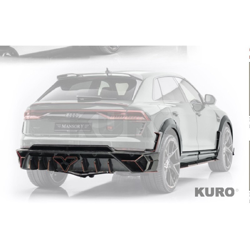 MANSORY RSQ8 — MANSORY Zestaw nadwozia III. środkowy exhausts