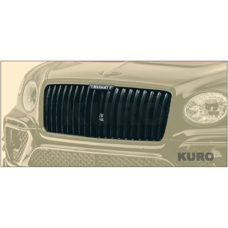MANSORY Bentayga NEW — Karbon lamels grill z podświetlany logo