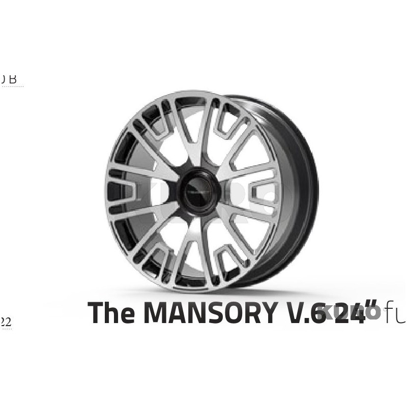 MANSORY Bentayga — V.6 felga 24’’ Diamentowa czerń