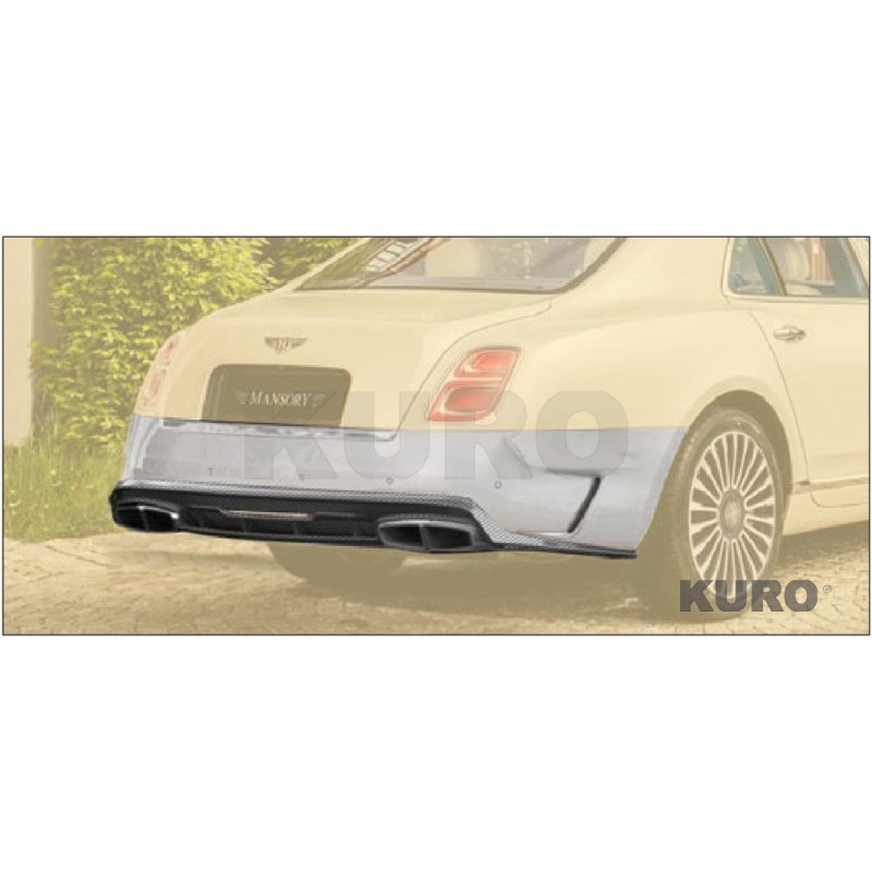 MANSORY Mulsanne — Tylny zderzak + dyfuzor - 6 czujniki parkowania