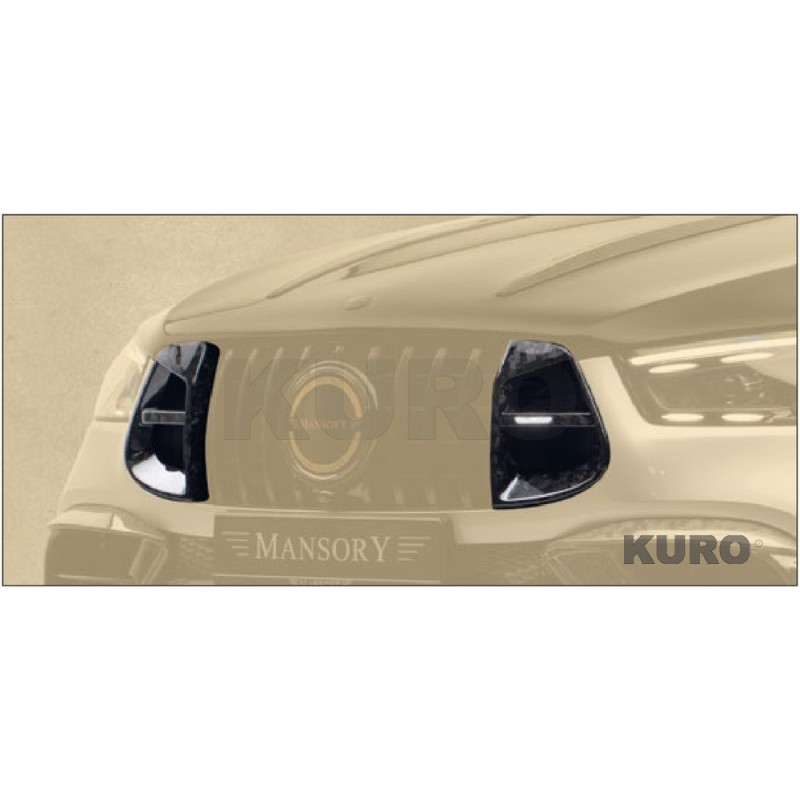 MANSORY GLE Coupe C167 Facelift — Przedni maska powietrza wloty z podświetlany logo