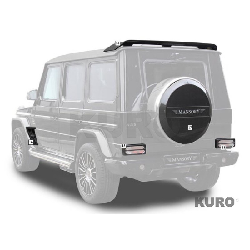 MANSORY G-Model Soft Kit till 07 - 2012 — 17. Koło zapasowe nakładka
