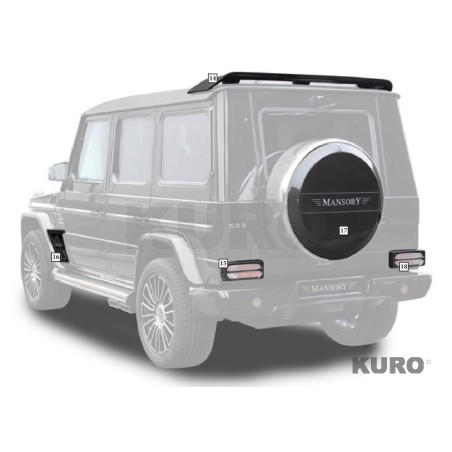 MANSORY G-Model Soft Kit till 07 - 2012 — 17. Koło zapasowe nakładka