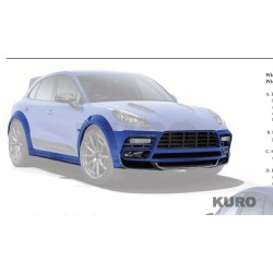 MANSORY Macan — Karbon widoczny central grill - z radar