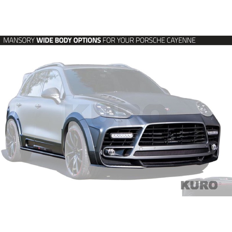 MANSORY Cayenne 2015 — Karbon widoczny central grill - bez radar