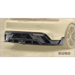 MANSORY Taycan — Tylny dyfuzor z dyfuzor board i hamulec światła