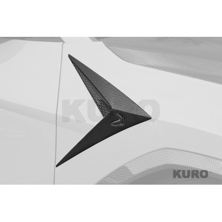 TopCar URUS — Boczny splitter z logo, Stealth karbon, 2 szt..