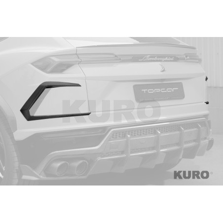TopCar URUS — Tylny wylot powietrza splitter, Stealth karbon, 2 szt..