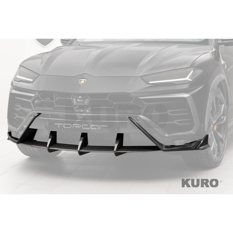 TopCar URUS S — Przedni zderzak, dolna część, widoczny karbon