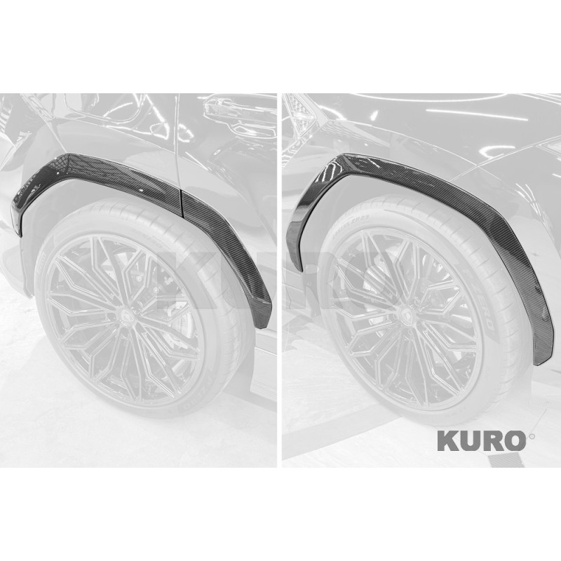 TopCar URUS SE Light Pack — Błotnik poszerzenia, 6 szt., widoczny karbon