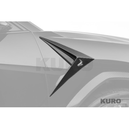 TopCar URUS SE Light Pack — Boczny splitter z logo, 2 szt., widoczny karbon