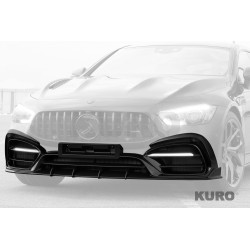 TopCar Mercedes AMG GT 4-Door Coupe INFERNO — Przedni zderzak splitter, multi-szt. (gruntowany karbon)