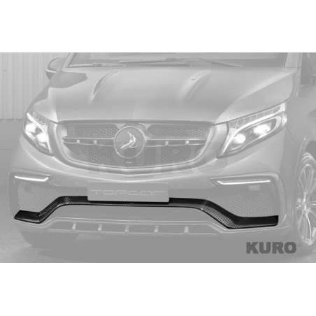 TopCar Mercedes V-class — Spoiler przedni zderzak, central, widoczny karbon