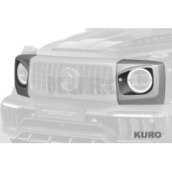 TopCar Mercedes G class ( W465 ) 2026 INFERNO — Head światło protection nakładka Angry style, 2 szt., combined karbon