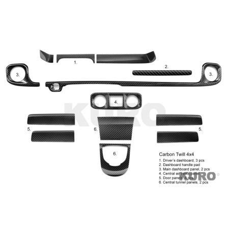 TopCar Mercedes G class ( W465 ) Inferno Light Pack 2026 — Wnętrze części (1-6) Karbon Twill 4x4
