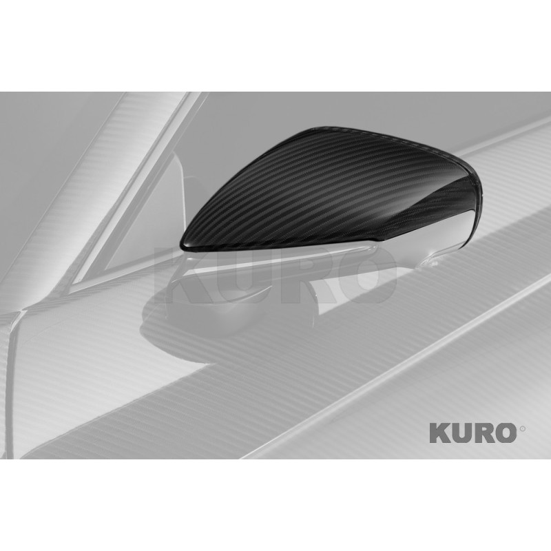 TopCar 992 turbo(s) light pack — Boczny lusterka Widoczny karbon