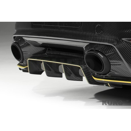 TopCar 992 turbo(s) light pack — Tytan wydech ( Akrapovic ) z czarny tips