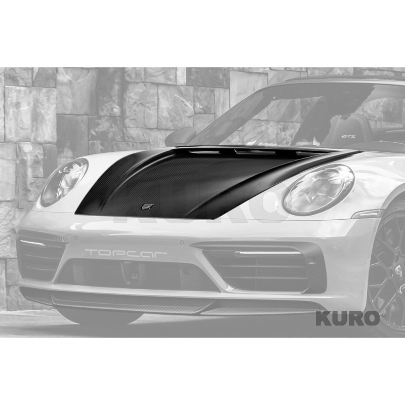 TopCar 992 Stinger light pack — Maska, Widoczny karbon