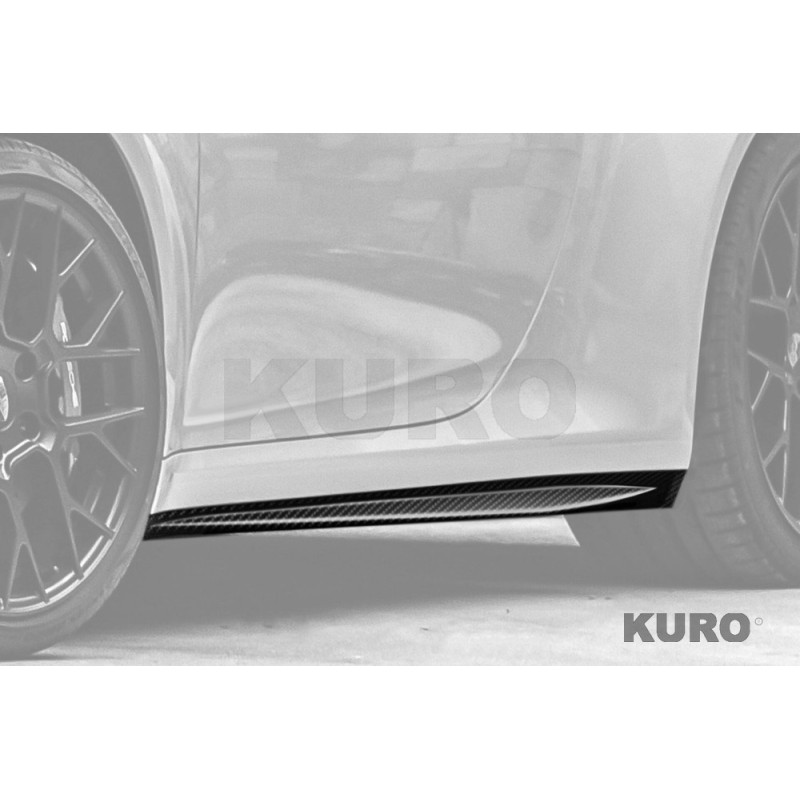 TopCar 992 Stinger light pack — Progi boczne, 2 szt., Widoczny karbon
