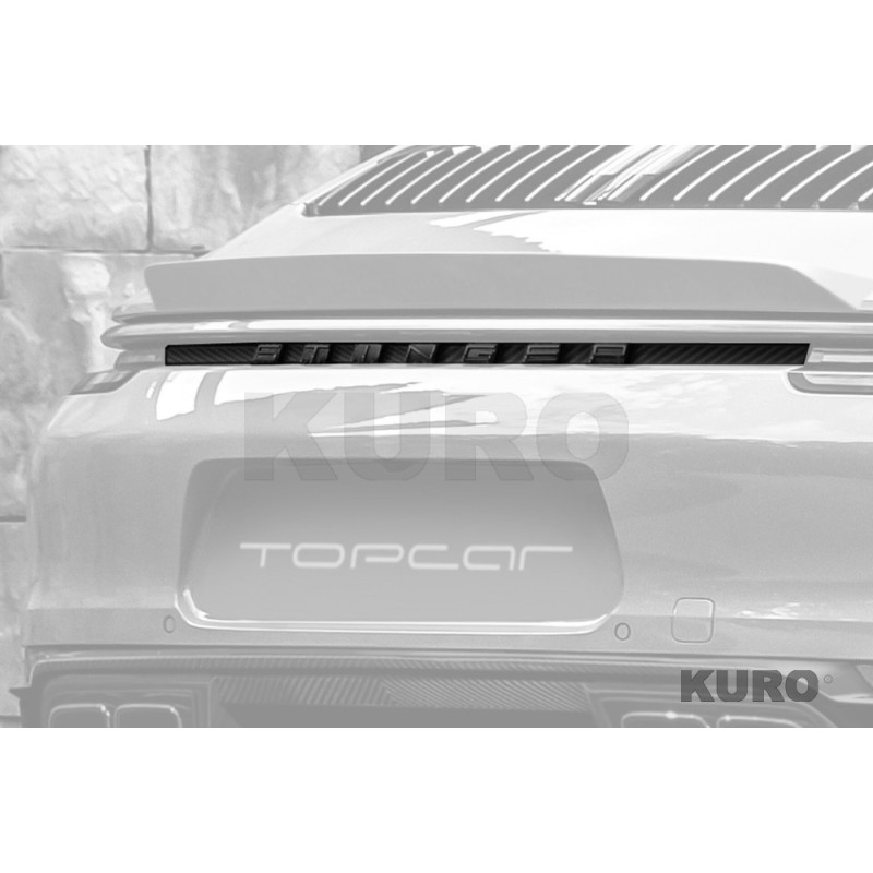 TopCar 992 Stinger light pack — Strap STINGER tylny zderzak, Widoczny karbon