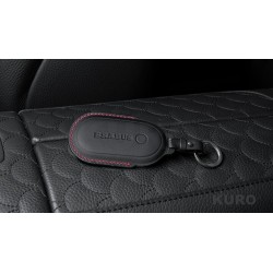 BRABUS Skóra key nakładka czarny-czerwony