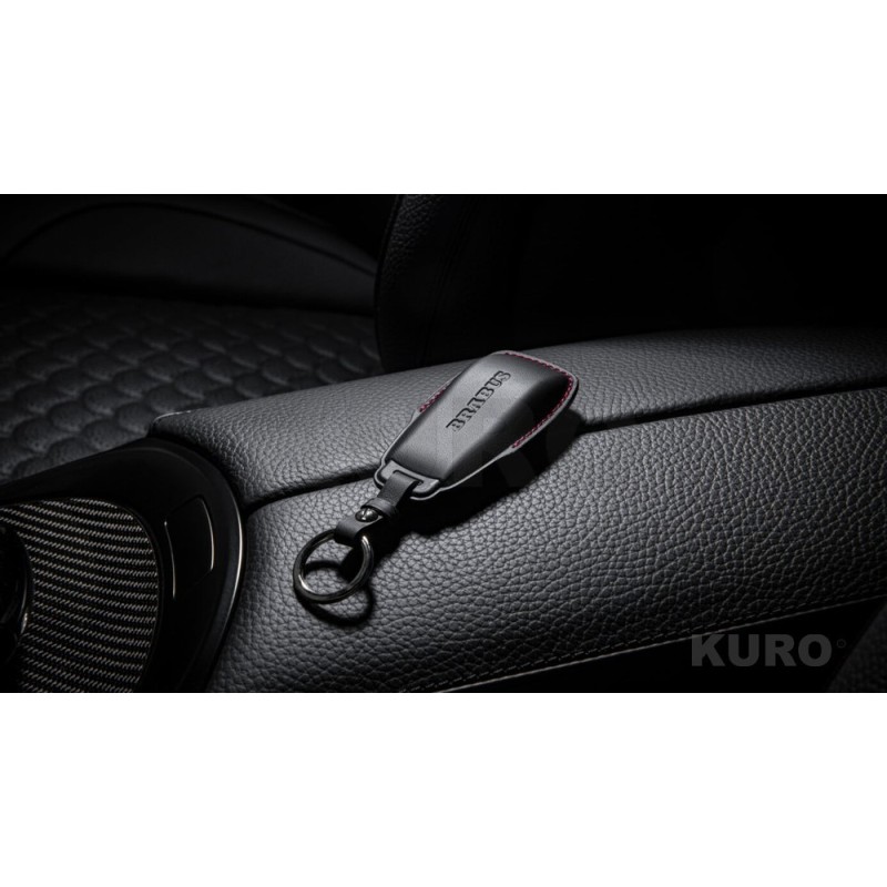 BRABUS Skóra key nakładka czarny-czerwony