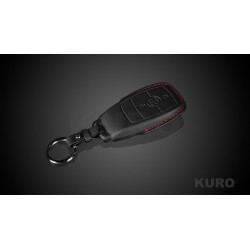 BRABUS Skóra key nakładka czarny-czerwony