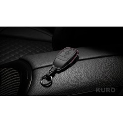BRABUS Skóra key nakładka czarny-czerwony
