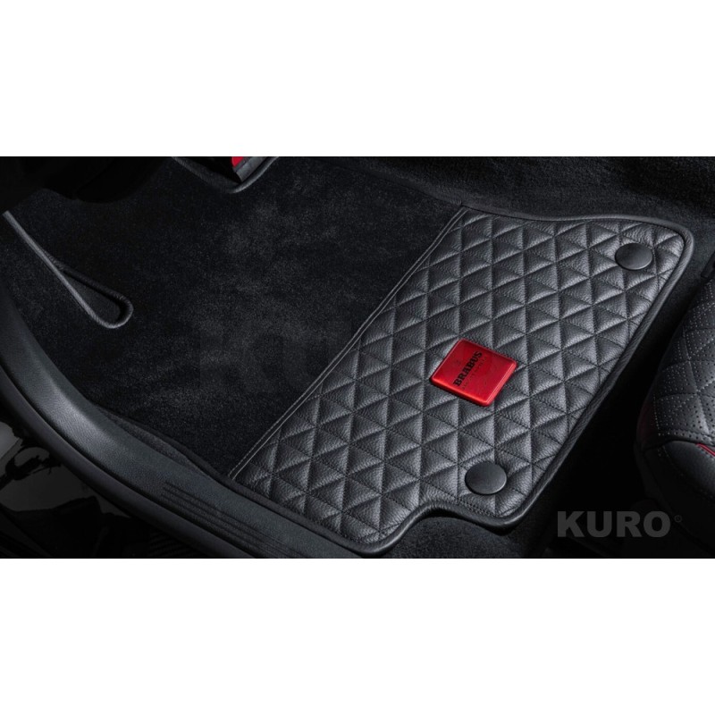 BRABUS Skóra dywaniki podłogowe quilted